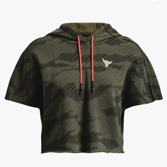 Under Armour Tops - Under armour project rock SS print cropped hoodie